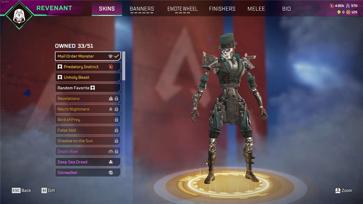 Game account sale Apex Legends